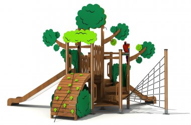 米兰·(milan)中国·运动游乐木质定制树形组